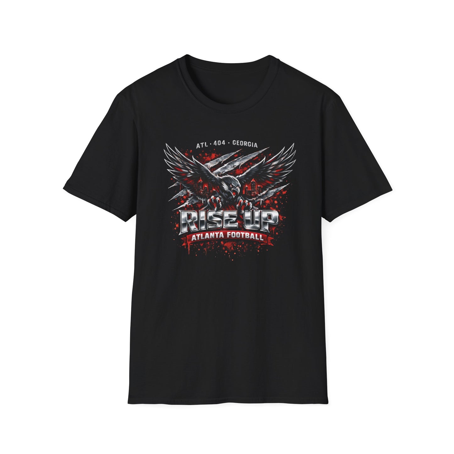 Atlanta Football Fans T-Shirt | ATL Game Day Shirt | Red & Black Football Tee | Atlanta Tailgate Shirt | Falcons Inspired Fan Apparel