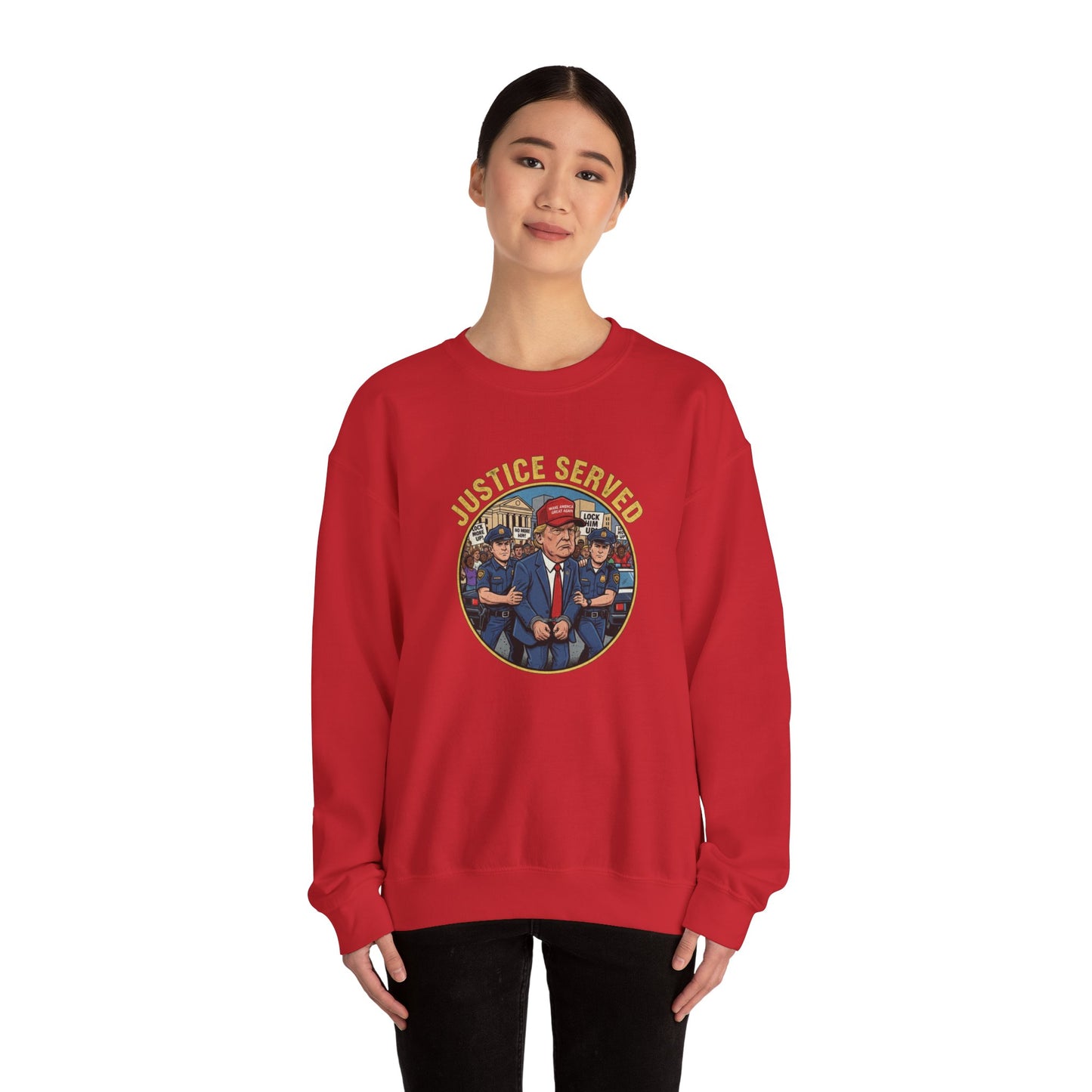 8 Crewneck Sweatshirt — Political Satire 'Is He Dead Yet?
