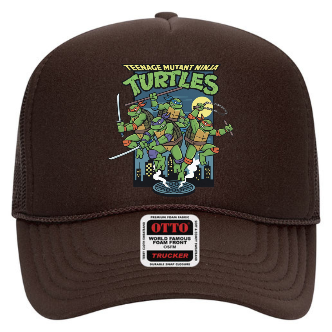 Teenage Mutant Ninja Turtles Trucker Snapback Hat – TMNT Retro Mesh Cap, Adjustable Fit