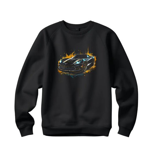 Chevrolet Corvette Sweatshirt: Celebrate Automotive Excellence - Black Threadz