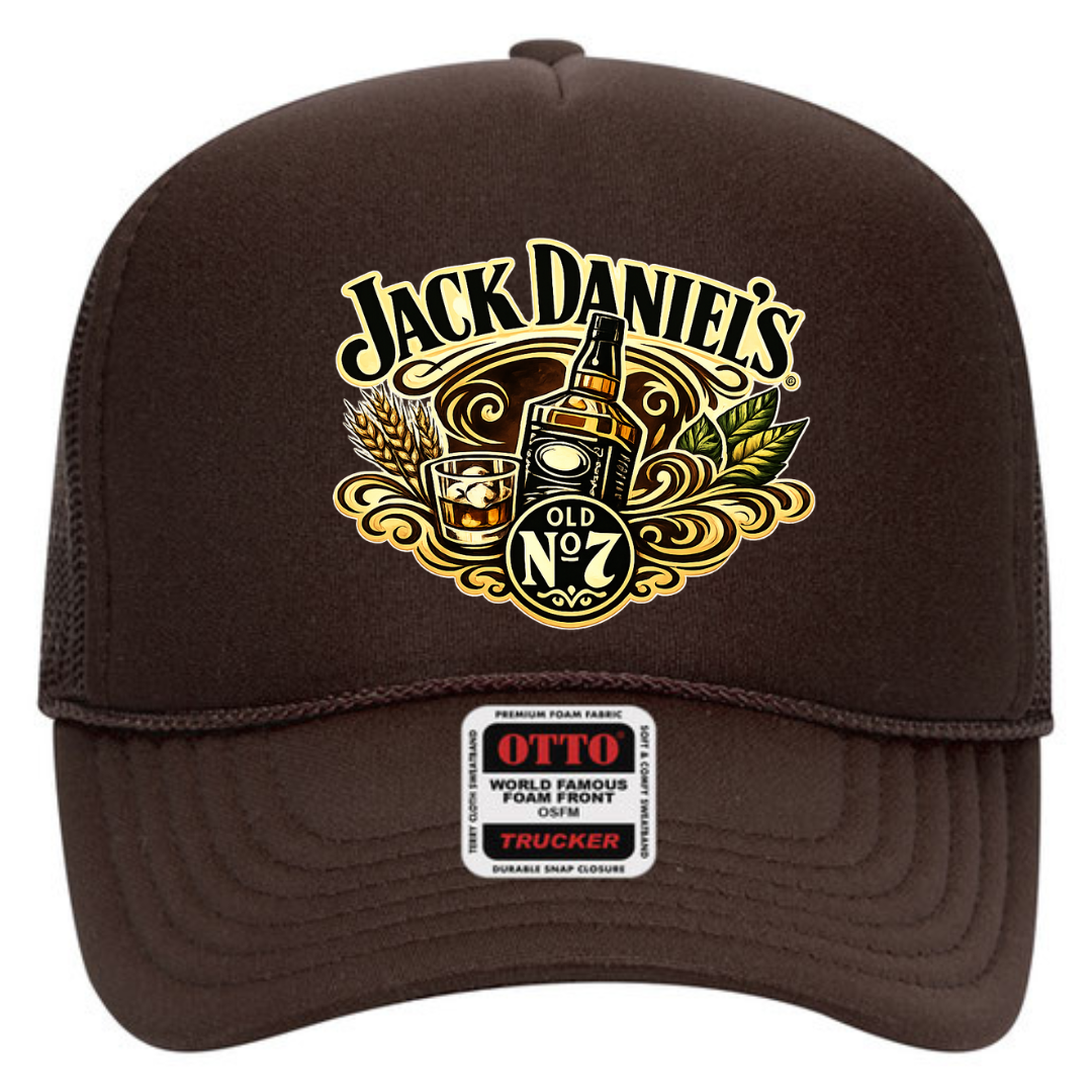Jack Daniel’s Trucker Snapback Hat – Classic Whiskey Mesh Cap, Adjustable Fit