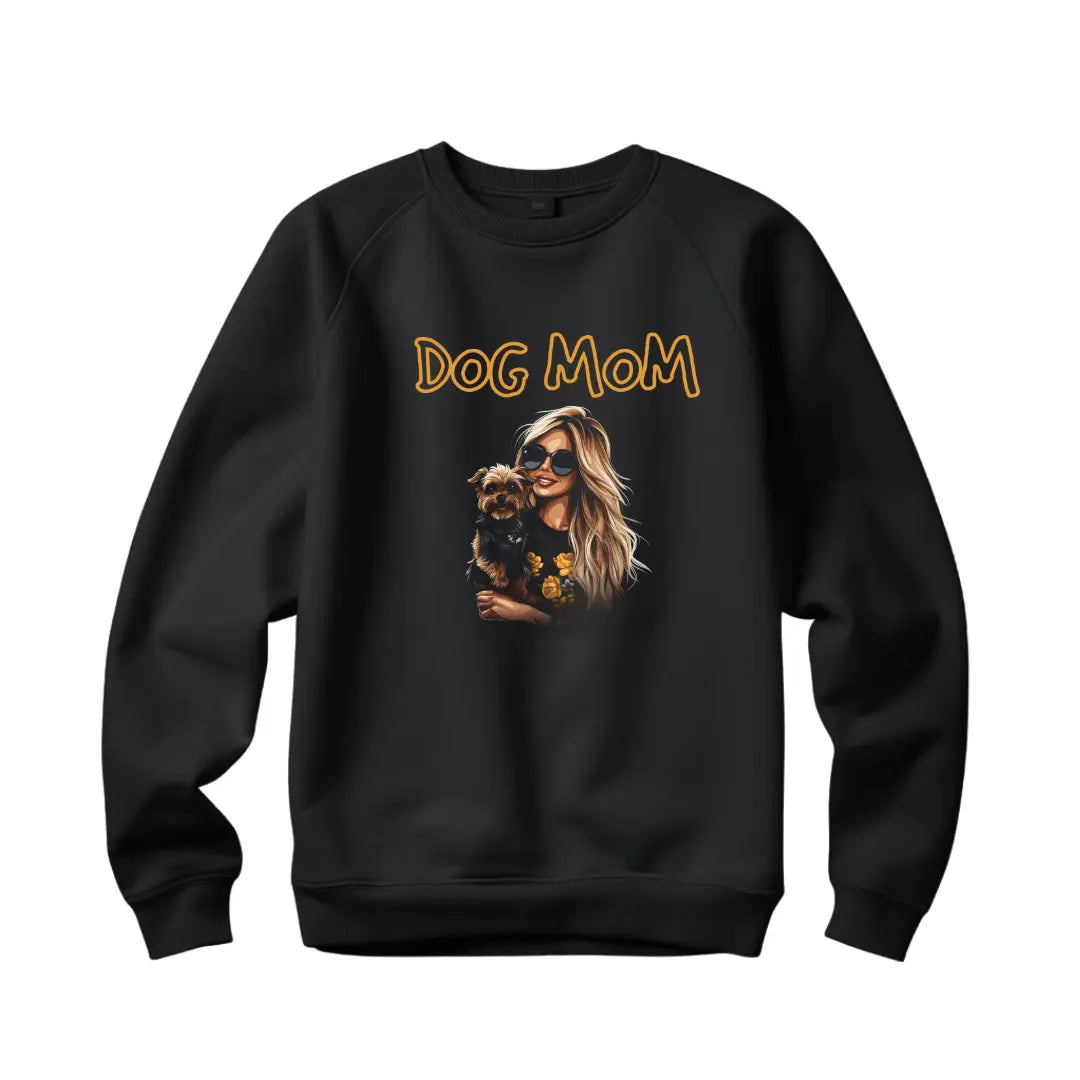 Dog Mom Sweatshirt: Celebrate Your Fur Baby Love - Black Threadz