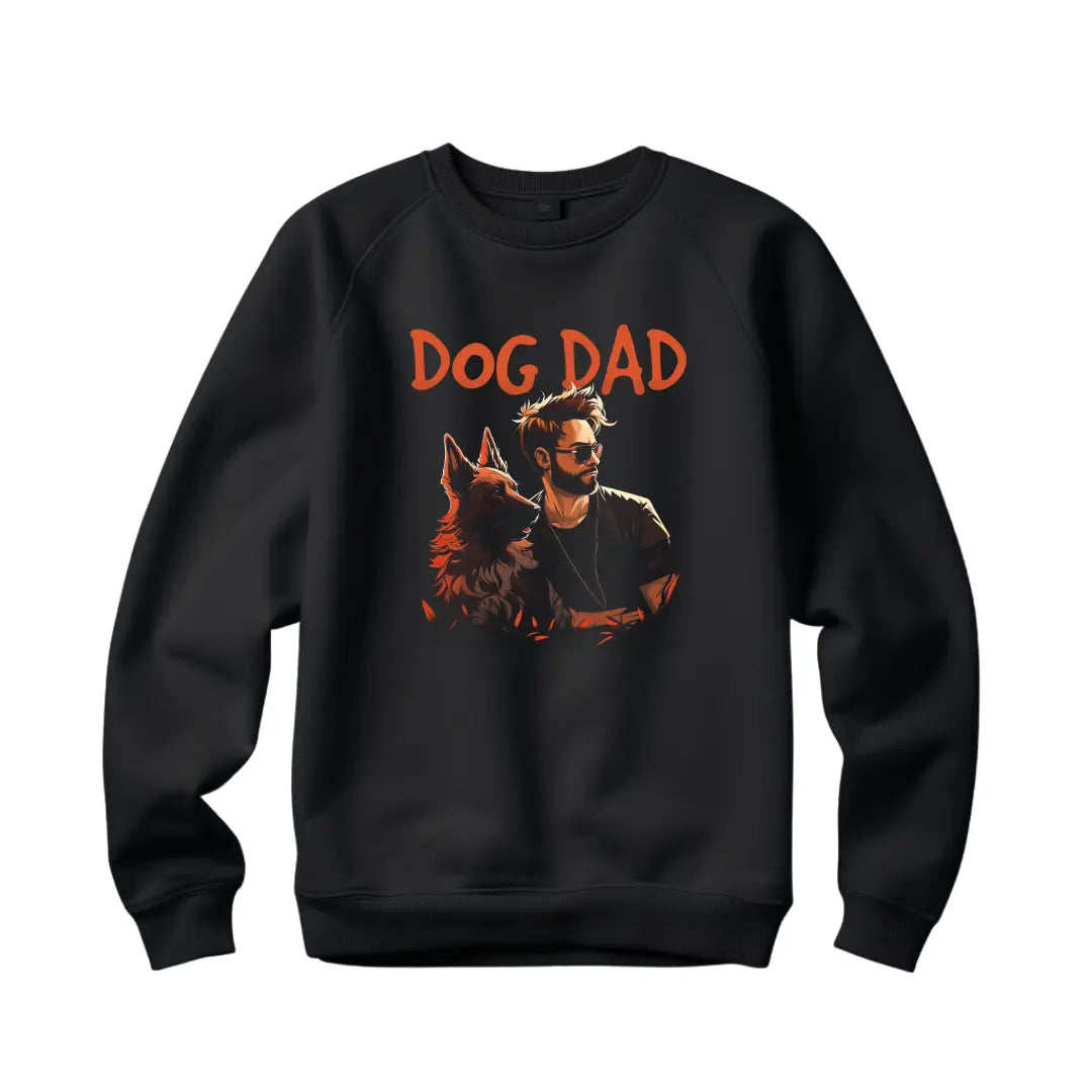 Dog Dad Proud Pet Parent Sweatshirt - Wear Your Love for Furry Companions - Black Threadz