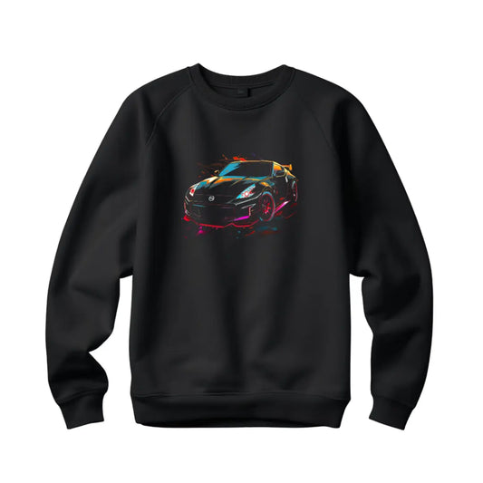 Nissn 370Z Sweatshirt: High-Performance Legacy - Black Threadz