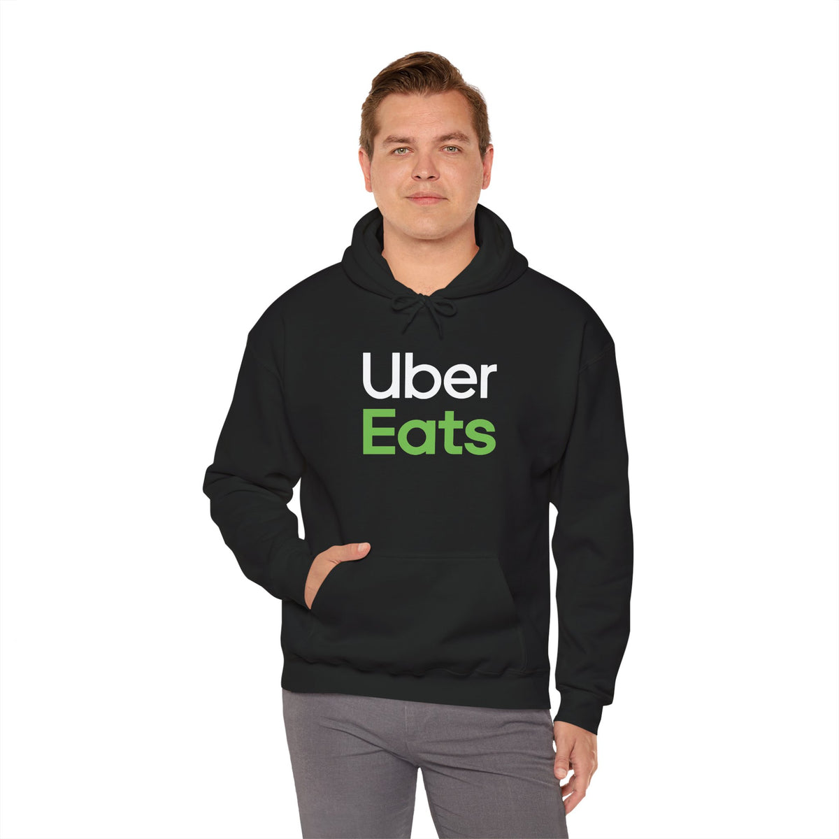 Uber Eats Driver Hoodie – Funny Food Delivery Sweatshirt | Delivery Driver Gift for Men & Women