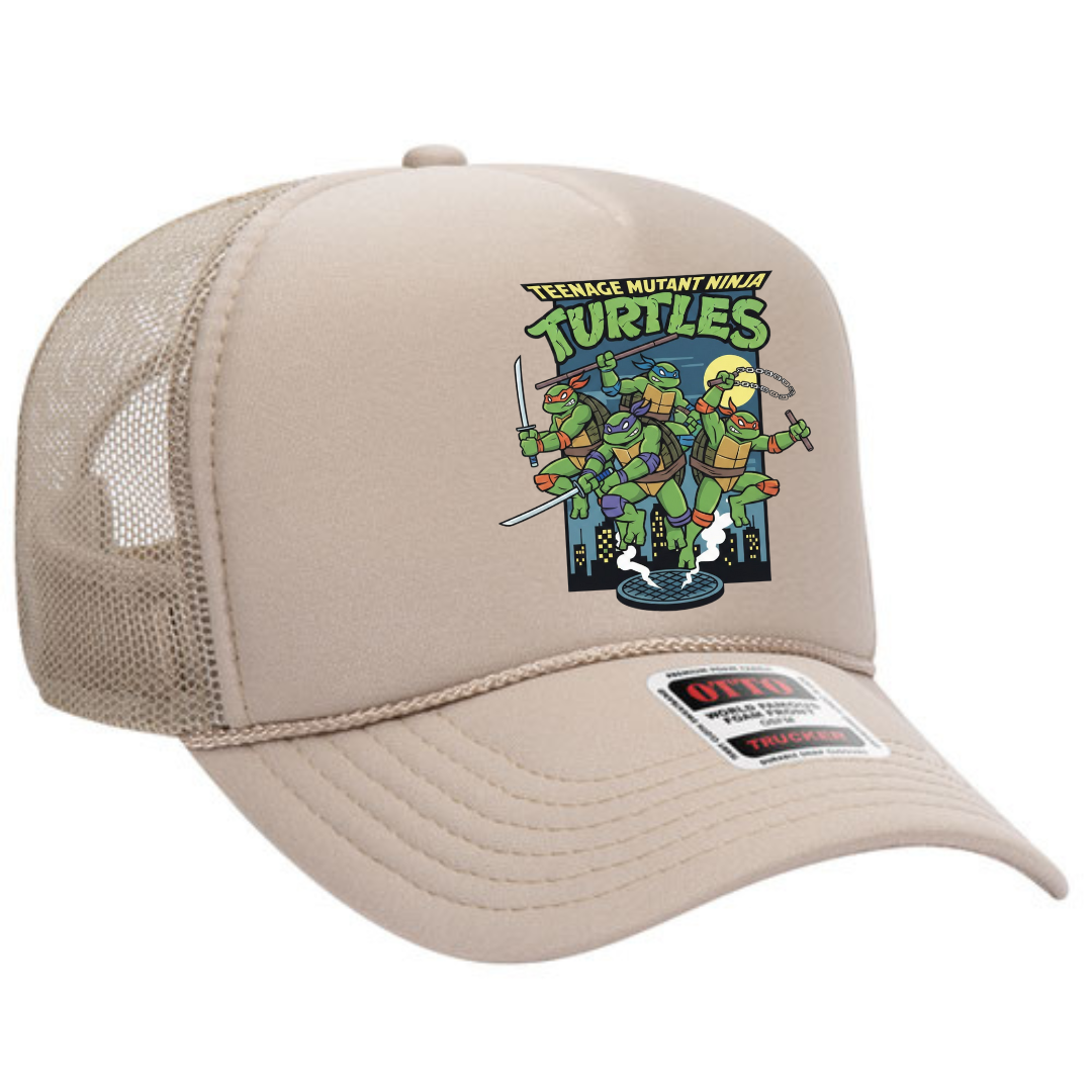Teenage Mutant Ninja Turtles Trucker Snapback Hat – TMNT Retro Mesh Cap, Adjustable Fit