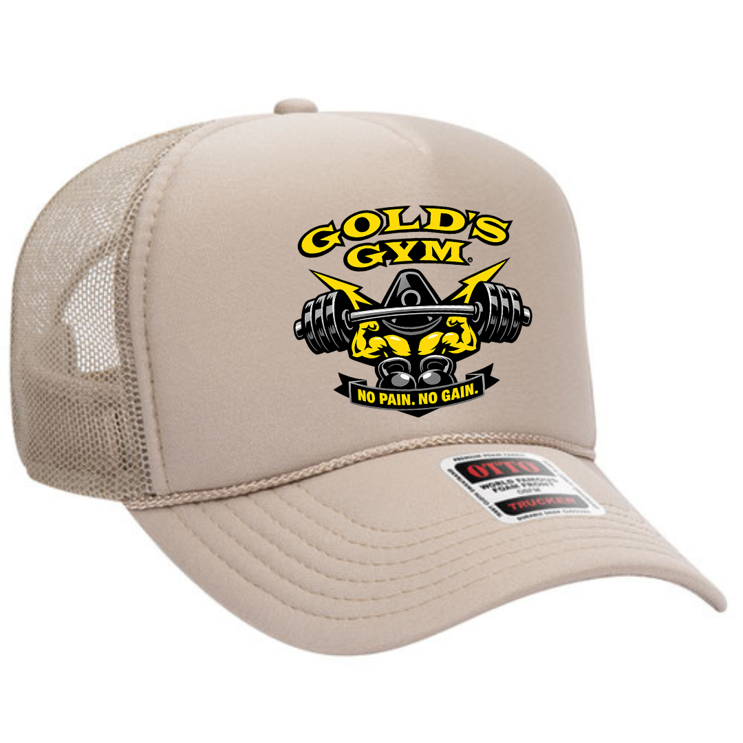 Gold’s Gym Trucker Snapback Hat – Classic Fitness Mesh Cap, Adjustable Fit