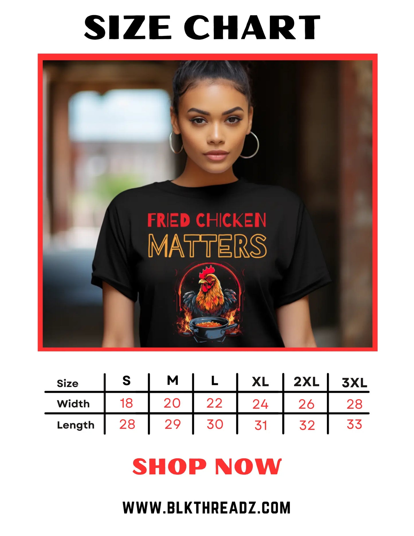 Watch Out for the Big Girl: Bold Statement T-Shirt - Black Threadz