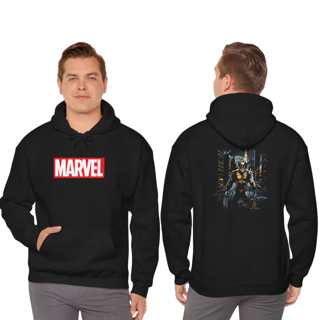 Wolverine Ready to Fight Hoodie: Unleash Your Inner Hero in Style! - Black Threadz