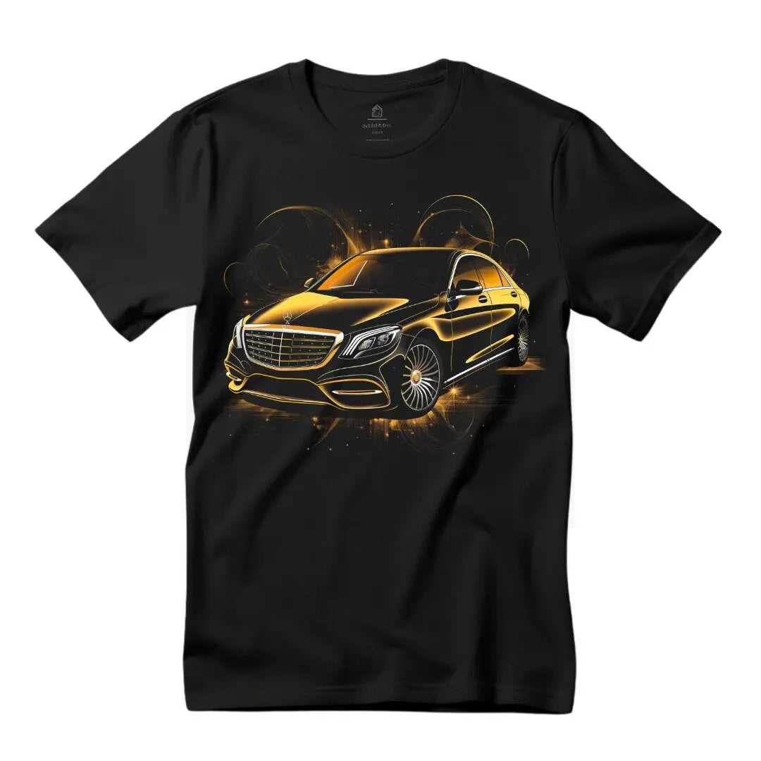 S-Clss Elegance T-Shirt: Drive in Style and Luxury - Black Threadz